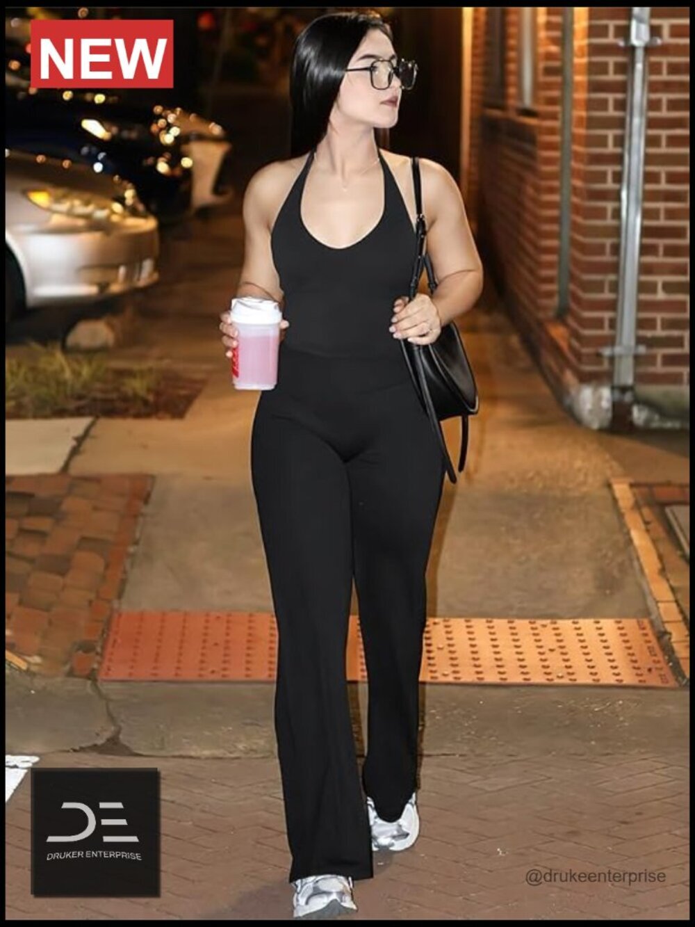 High-Waist Flare Yoga Leggings with Tummy Control, No Front Seam - Picture 3 of 5